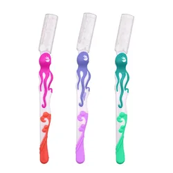 In stock portable eyebrow grooming blade cutter epilator facial shaver plastic personal beauty tool eyebrow blade