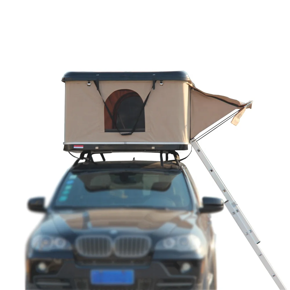 Pop up fiberglass hard shell car roof top camping tent