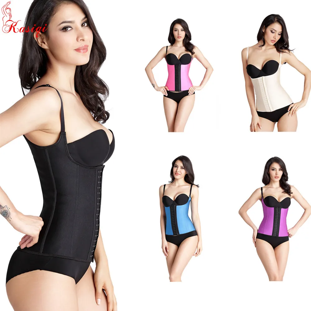 Five colors Womens Adjustable Shoulder Strap Breathable Workout Waist Trainer Corset Waist Cincher