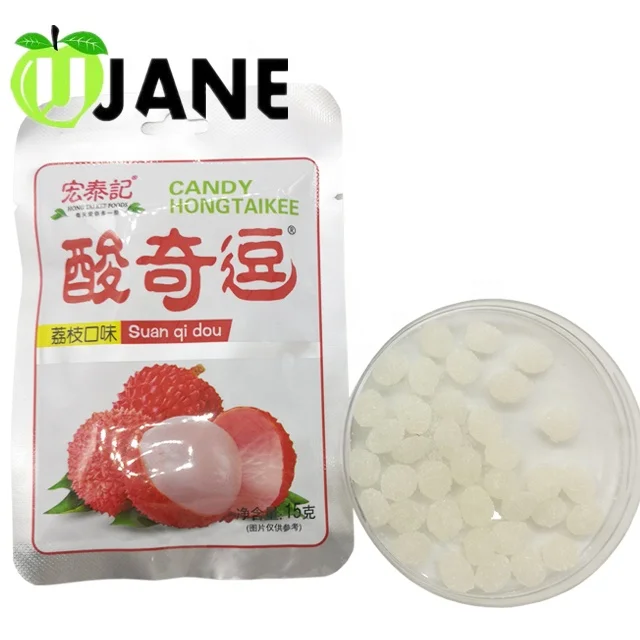 White Litchi Small Sour Hard Candy For Kids