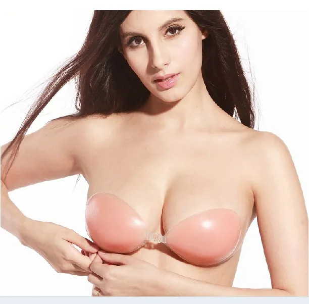 C-XW001 adhesive bra invisible silicone strapless backless bra lingerie-E Shop women lingerie