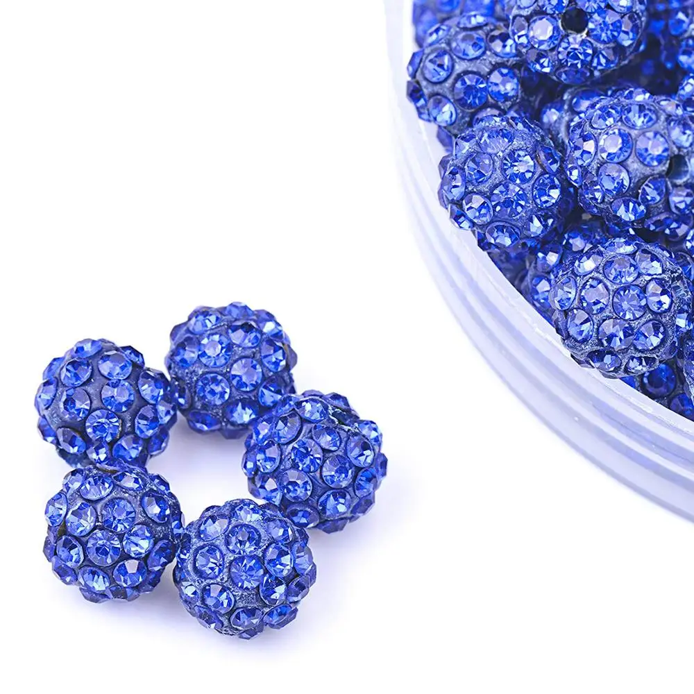Disco Ball Rhinestone Crystal Beads Charms Jewelry Makings