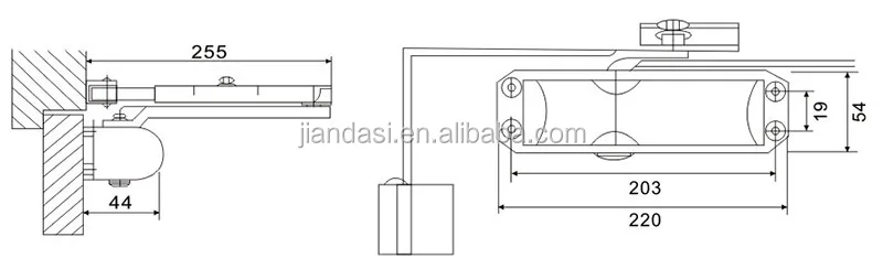 
Exterior Hold Open Door Closer , Door Closure 