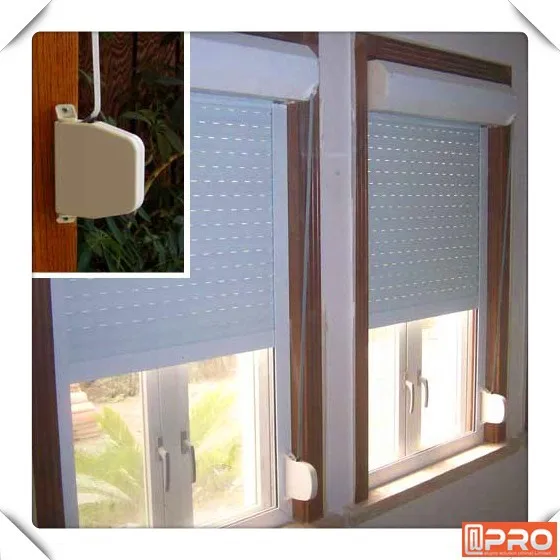 
Fashionable Beautiful White Adjustable Aluminium Window bullet proof window horizontal AUTOMATIC cabinet Roller Shutters 