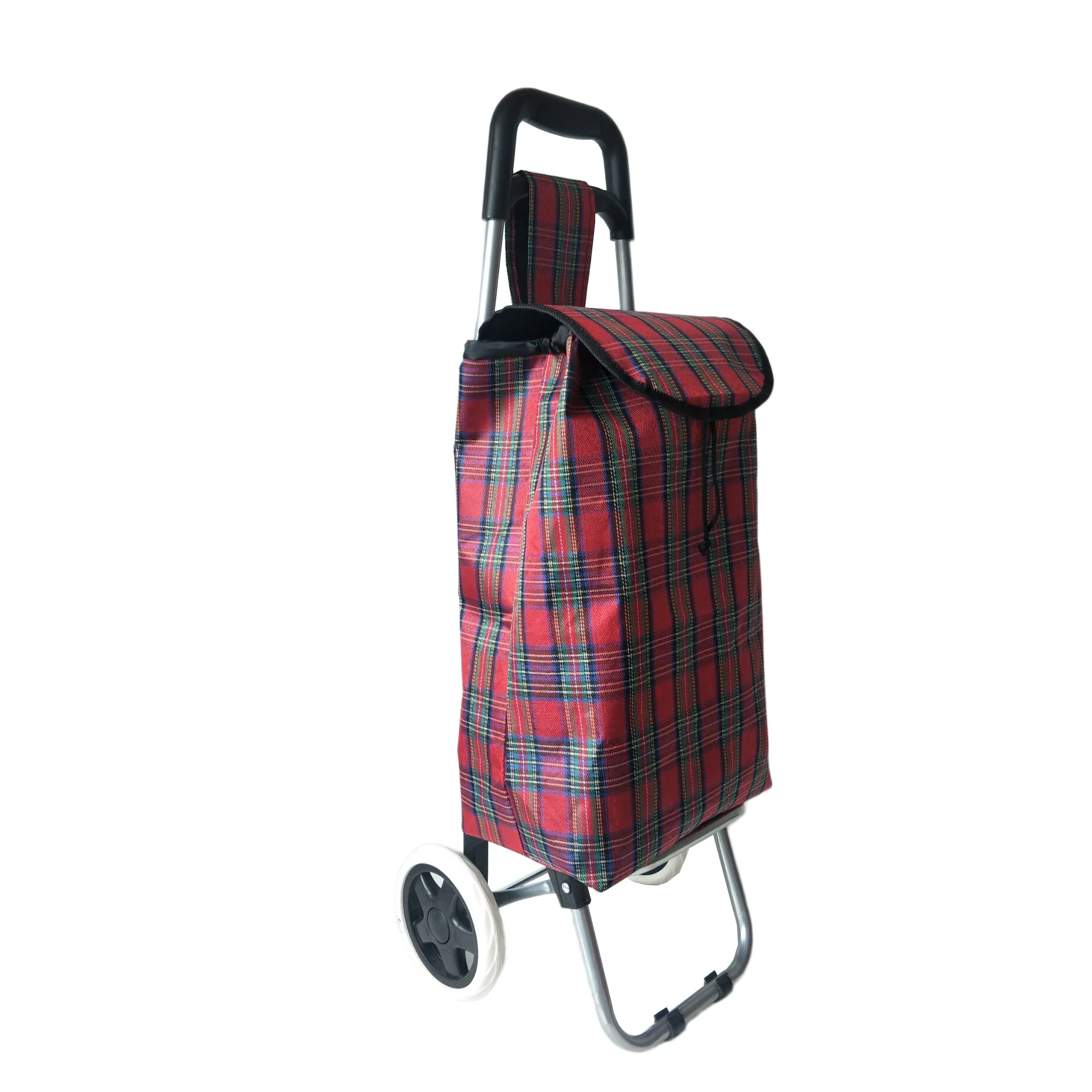 Promotional gift metal folding shopping trolley cart