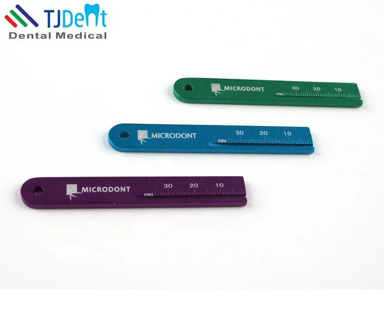 Dental Aluminum Root Canal Measurement Endo Endodontic File Ruler