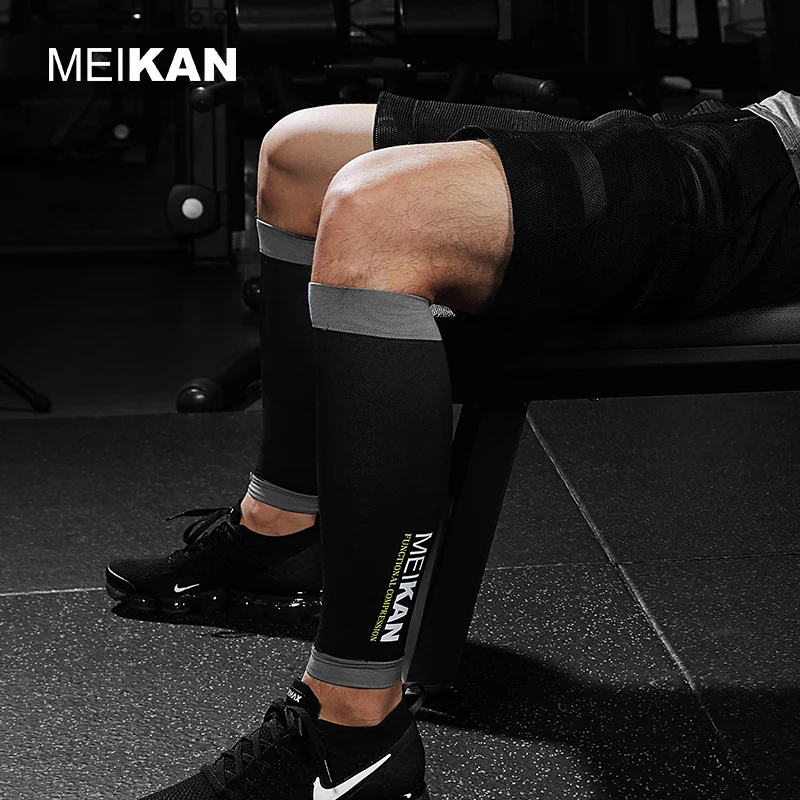 
MEIKAN In Stock Hot Sale Colorful Stretch Fitness Exercise Sports running Calf Compression Sleeve for Running enthusiasts 