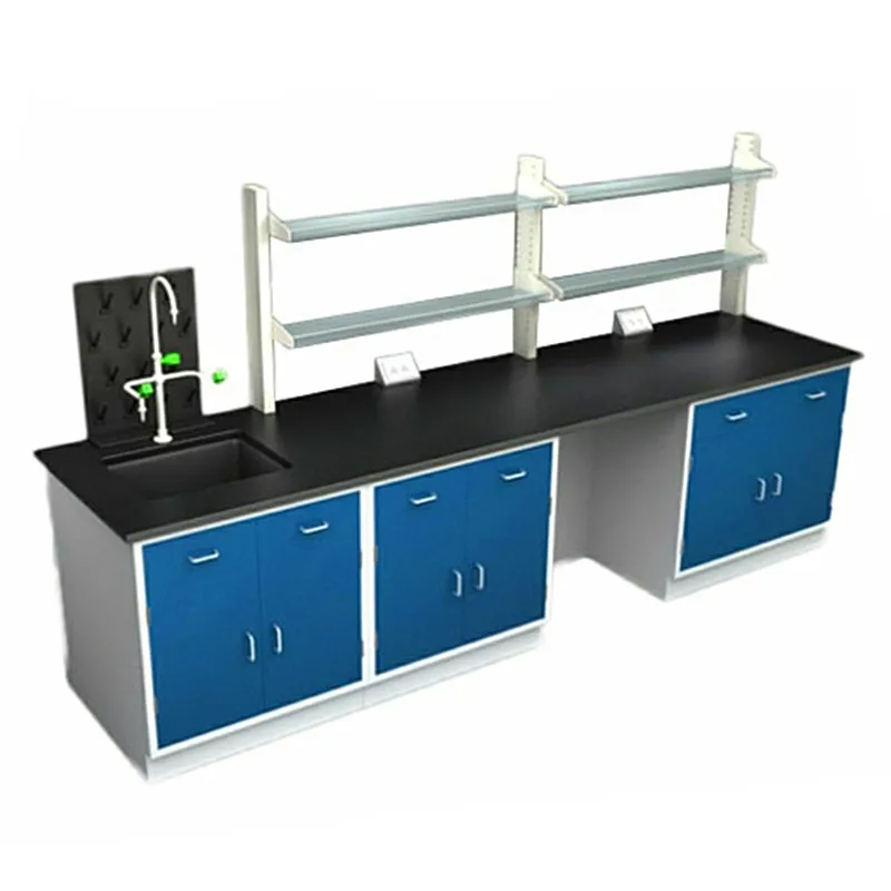 High quality School Lab Furniture Epoxy Resin Table Wall Workbench