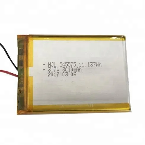 Китайская батарея Lipo 545575 3010mAh 3,7 V