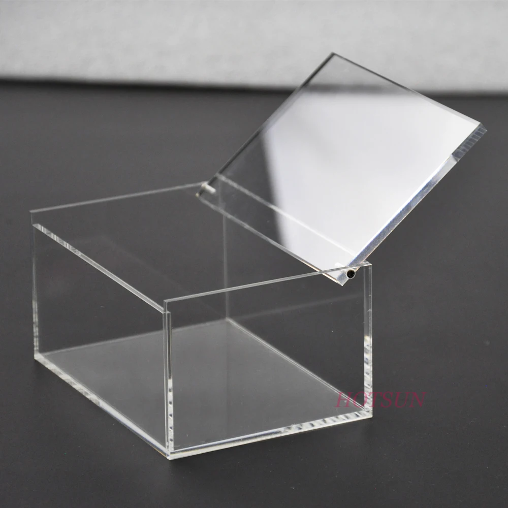 Clear acrylic display cube box small acrylic box