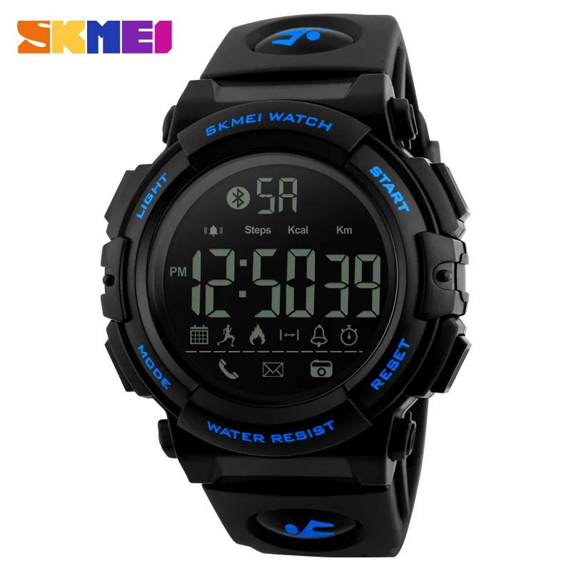New arrival SKMEI 1303 relojes inteligentes sport waterproof 3D pedometer smart digital wrist watch
