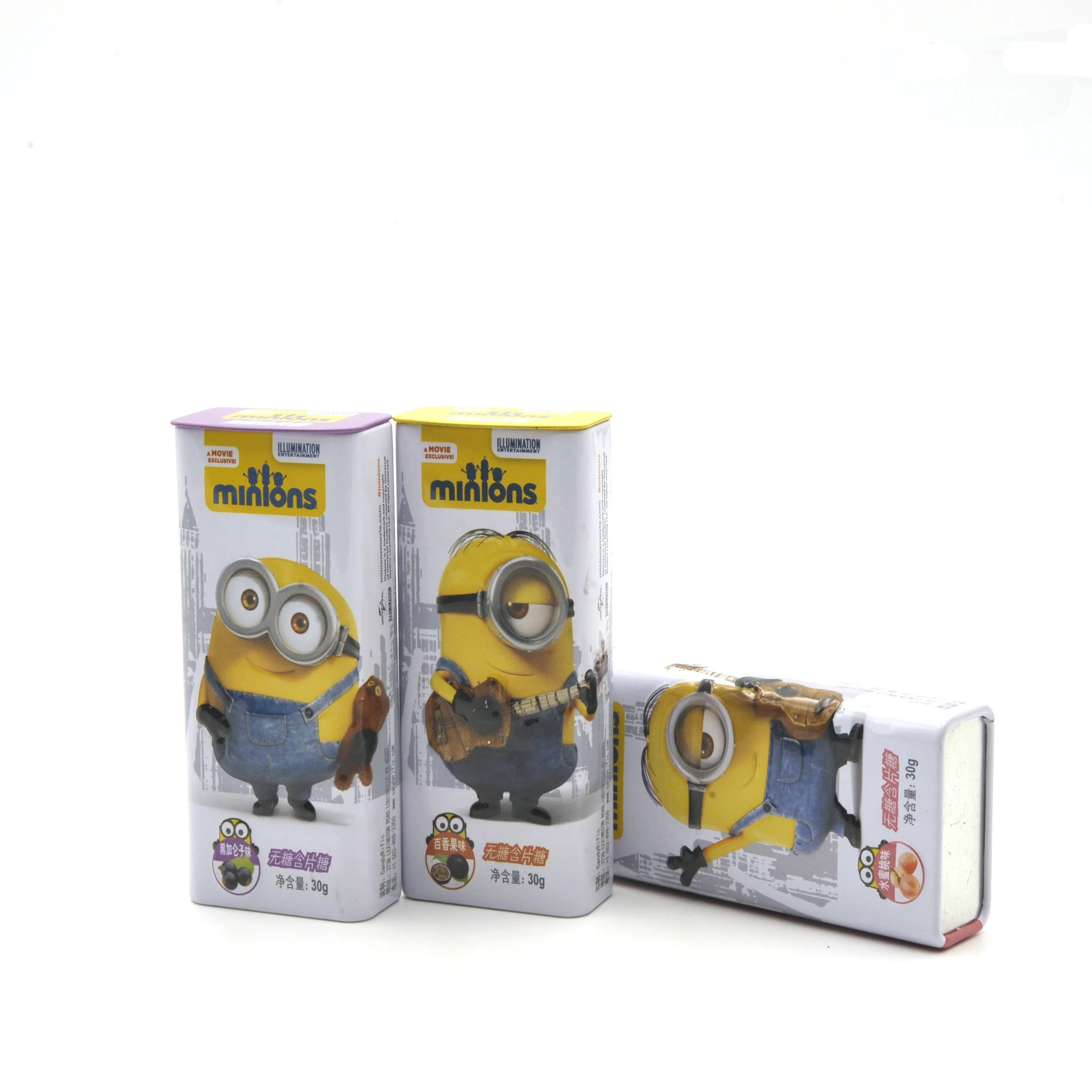 Classic Chewing Gum Tin Case With Flip Top Lid Pocket Mint Tin Can Box Printing Customized