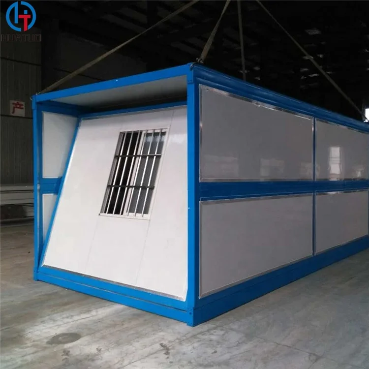 Low Cost Prefab 20ft Folding Expandable Storage Container Homes House