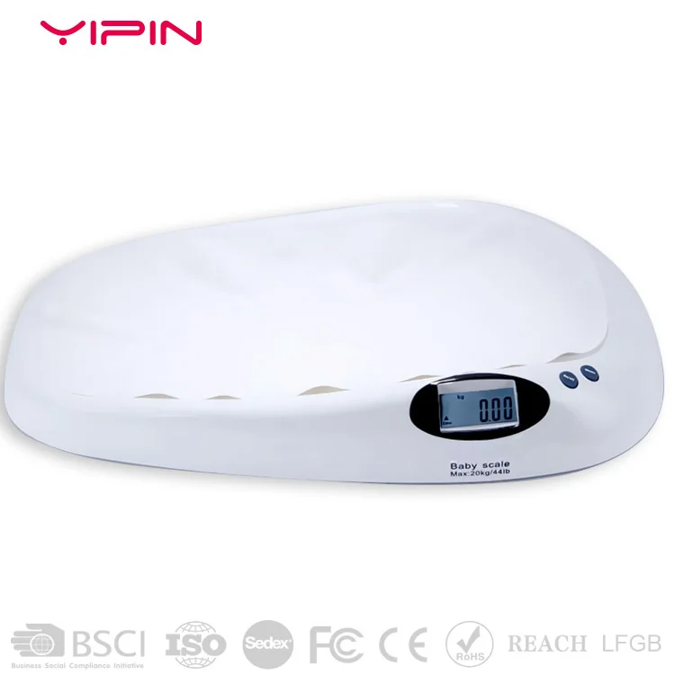 Factory customization large size High precise 20KG White Measure Infant Electronic Weighing Digital Baby Scale