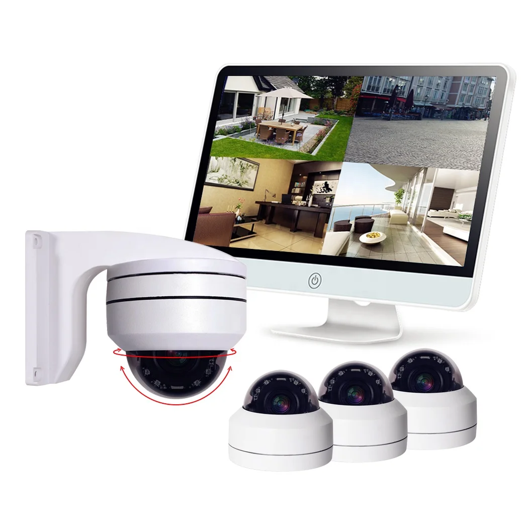 4CH H.265 1080P POE NVR KIT 4CH 2.0Mp POE PTZ Camera kit
