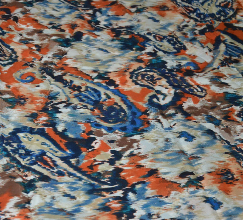 
Высококачественная фабричная 100% чистая натуральная атласная итальянская шелковая ткань с индивидуальным принтом 