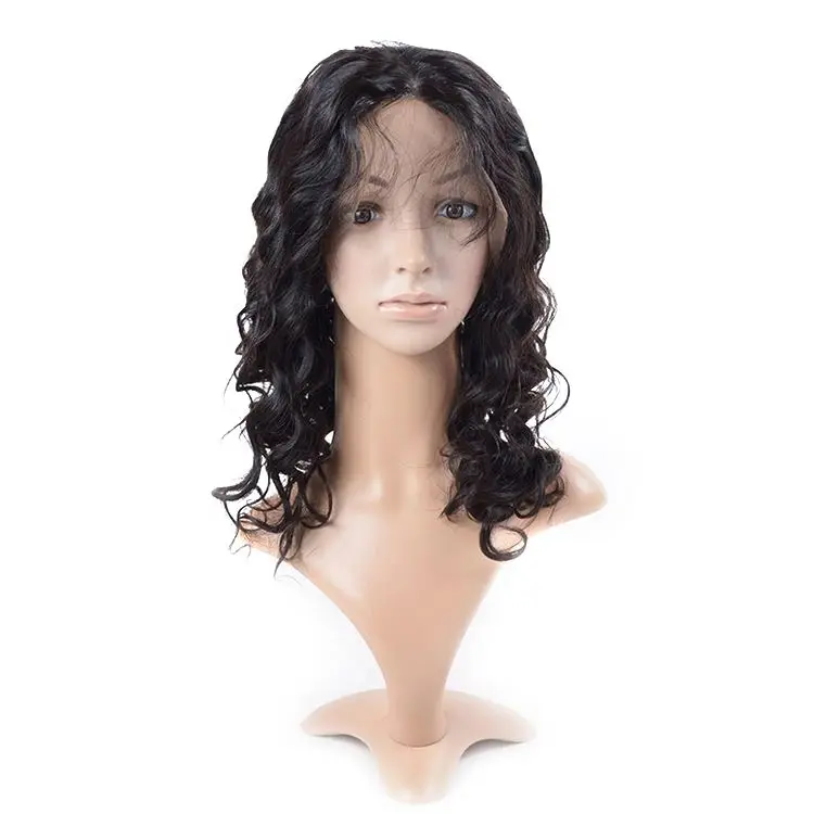 Парики для волос от производителя, Гонконг, волосы, волнистые парики из человеческих волос, необработанные, 100 короткие бразильские волосы, парик на полной сетке