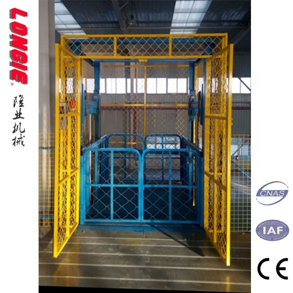 LISJD Hydraulic Vertical Warehouse Cargo Lift Industrial Freight goods Elevator
