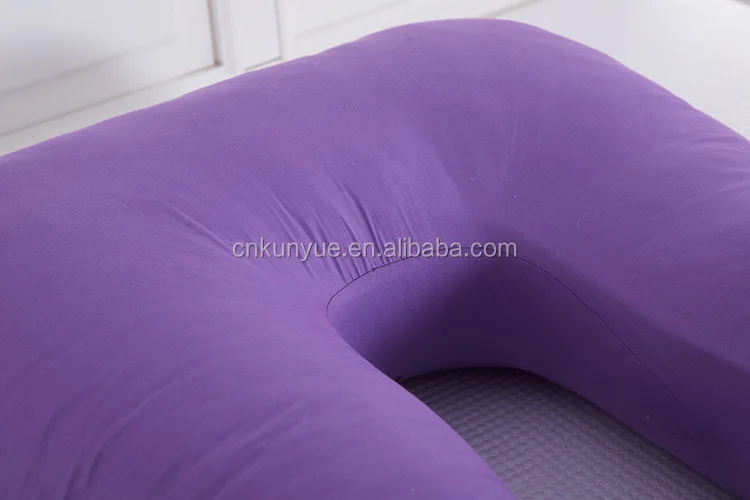 
Custom C Shaped Polyester Back Support Organic Cotton Full Body Sleeping Chiropractic Maternity Pregnancy Pillow 