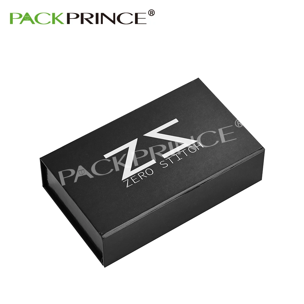 Black Custom Printed Magnetic Premium Luxury Soft Touch Rigid Cardboard Paper Packaging Gift Book Shaped Chocolate Box