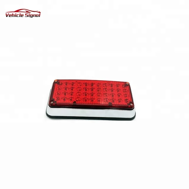 High Quality 7 X 3 Emergency Warning Grille Surface mount Hazard Light Low Profile Strobe Perimeter Red Led ambulance Light