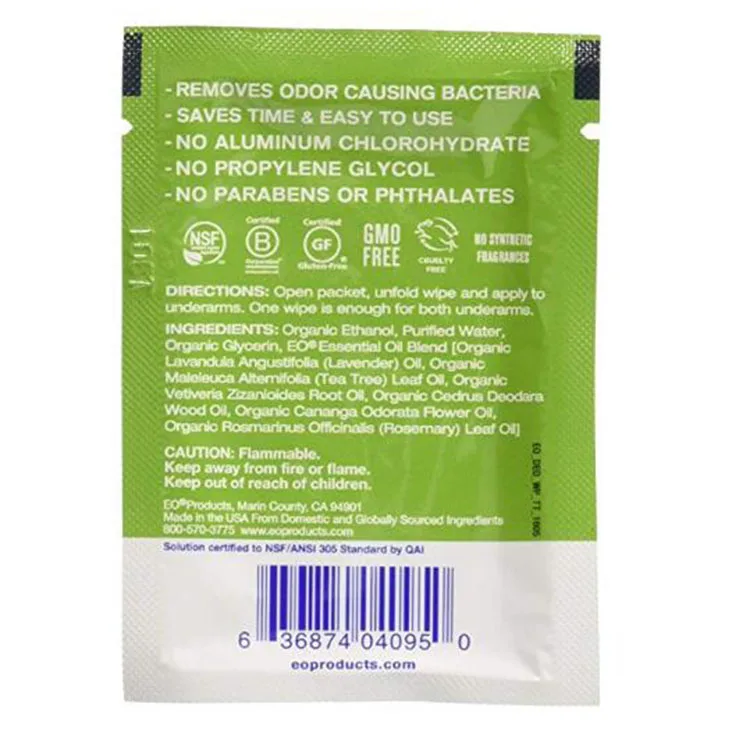 Deodorant Wipes Tea Tree