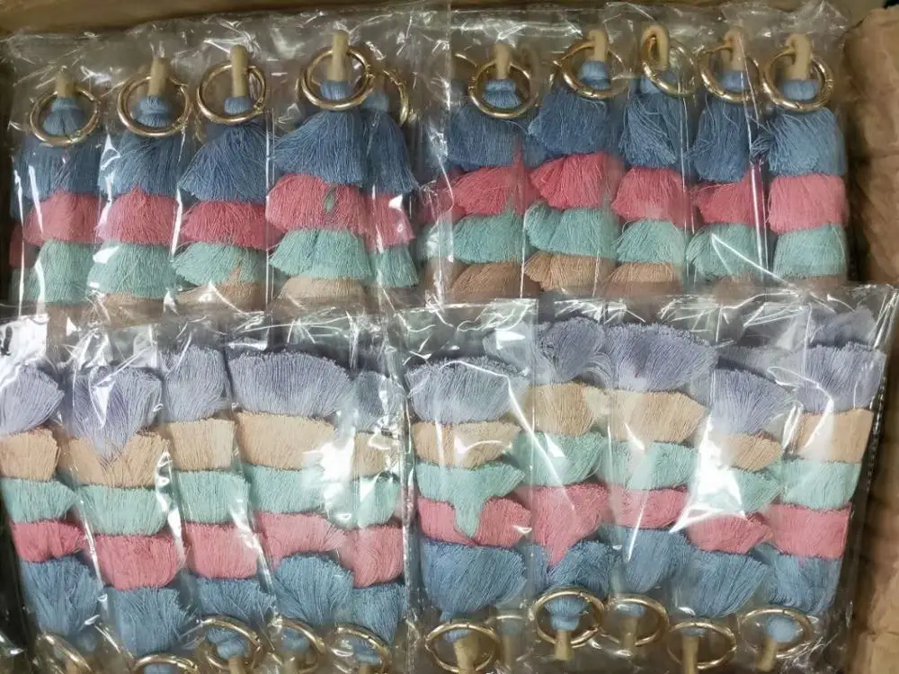  Аксессуары для сумок в стиле бохо многоцветная сумка с кисточками очаровательный кошелек помпоном Очаровательная Сумочка брелок