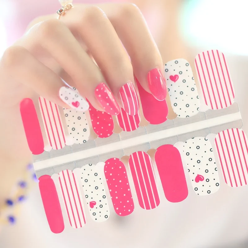 
newest fashion nail art accessories nail decals /gel nail wraps 
