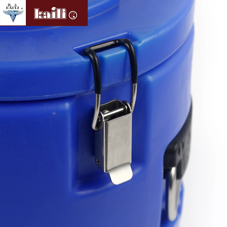 High quality  Custom Made Stainless Steel Plastic Shell Storage Barrels With Seal Cover
