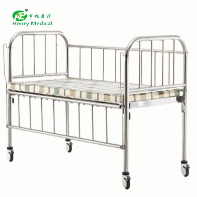 Hospital furniture Stainless steel Children Bed Pediatric Hospital Bed