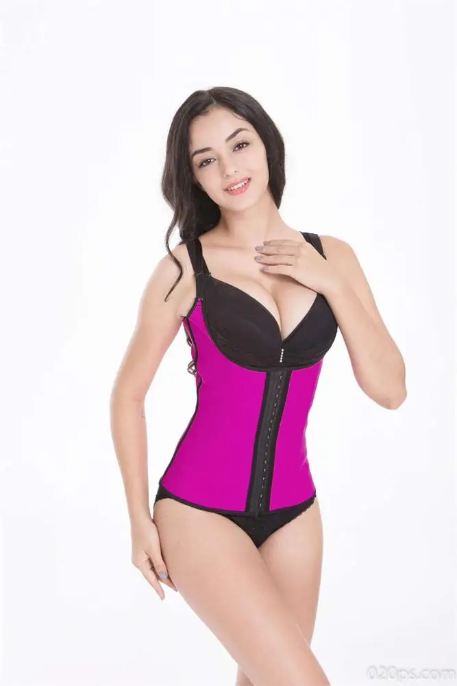 Adjustable Shoulder Strap Latex Vest Waist Training Corsets Wholesale