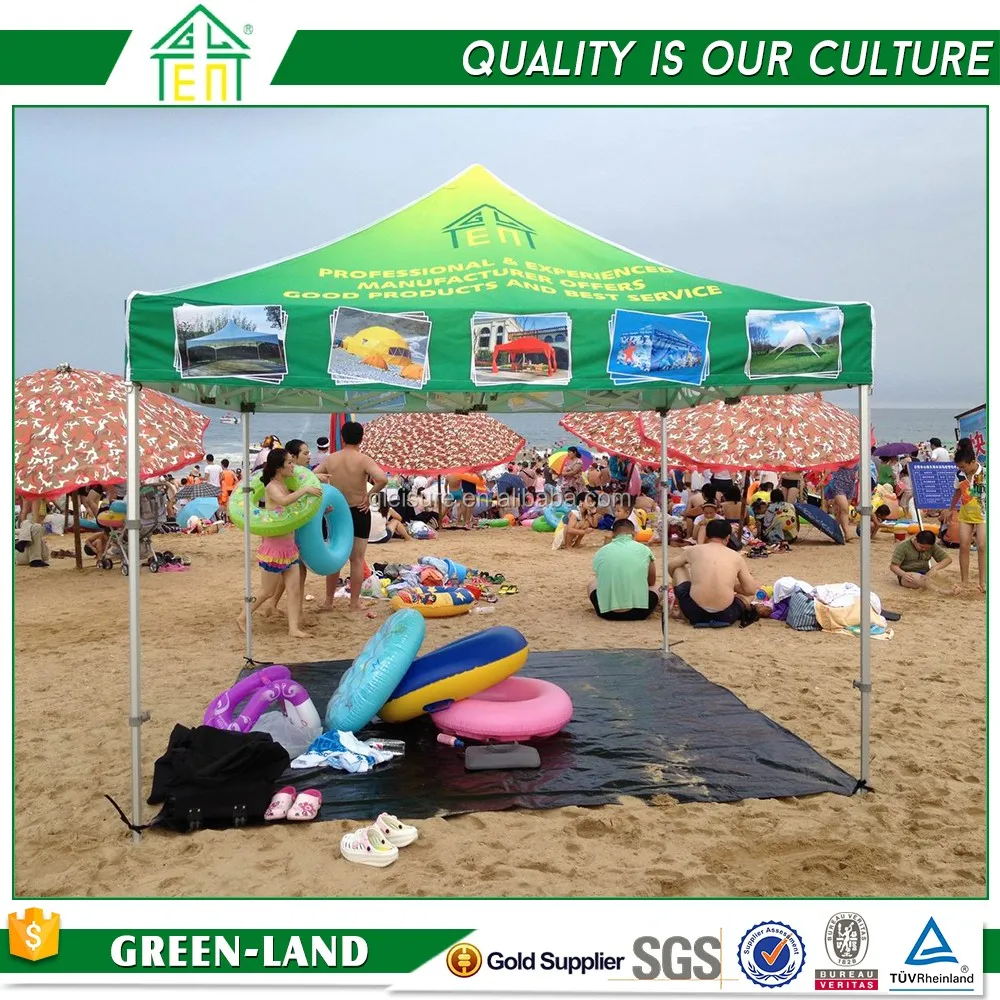 
10*10 pop up beach canopy tent with sides 