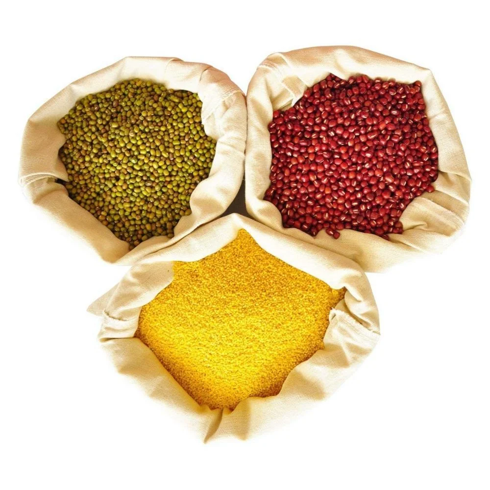 Customized Cotton Muslin Eco Bread Reusable Produce Bags Cotton Washable Organic Cotton Vegetable Bags