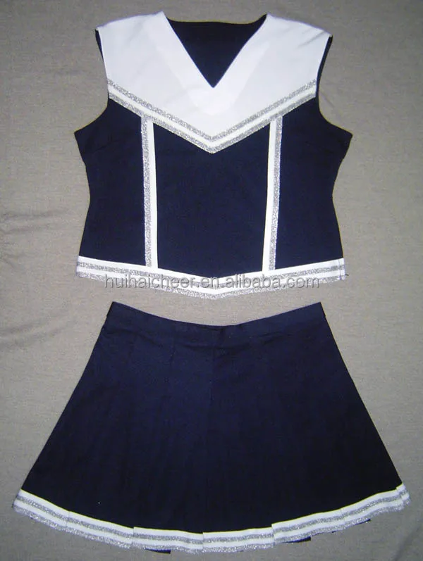 2023 cheerleading costumes:shell top and pleats skirt