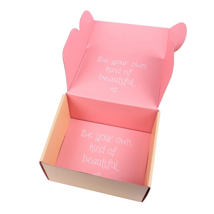 Customized corrugated paper packaging box and folding box for shoes and clothes