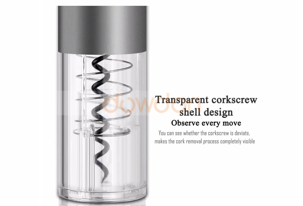 Electric Wine Opener Battery Operated Red Wine Bottle Opener Auto Corkscrew with Foil Cutter