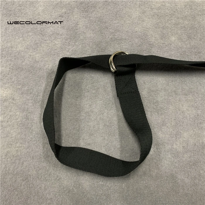 Digital custom printed durable 100% polyester yoga strap