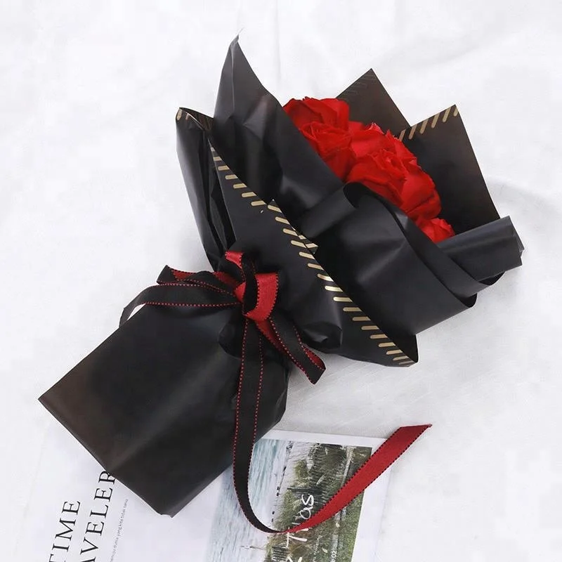 
Luxury translucent tissue paper gift waterproof flower packaging wrapping paper 