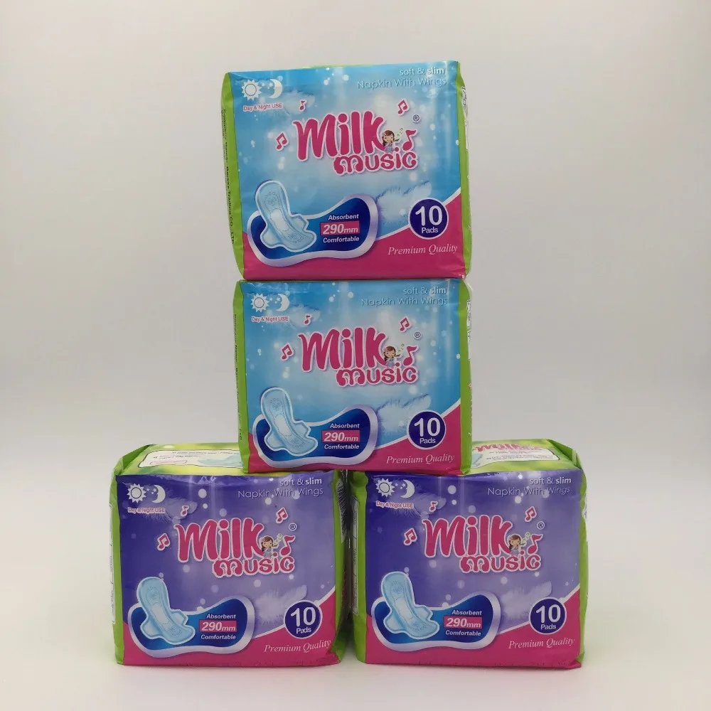 milk music sanitary pad women sanitary napkin towel supplier in China