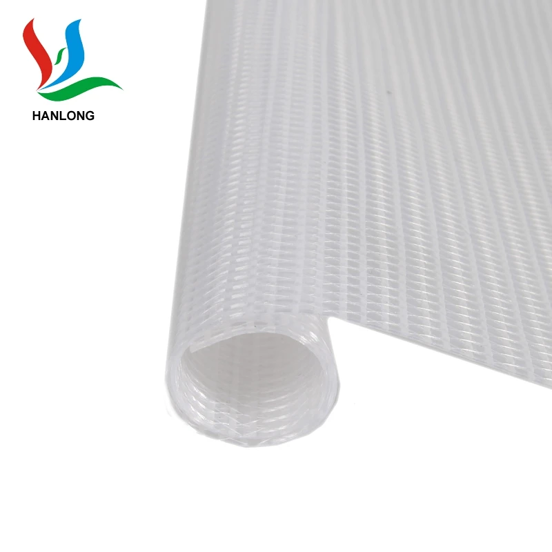 12OZ canvas fabric waterproof customized cargo cover tarp fire retardant 340gsm PVC mesh
