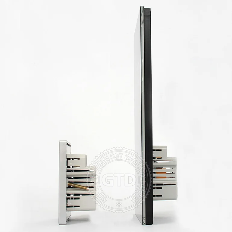 110V AC Black tempered Glass 433 wireless Touch Doorbell Plate System