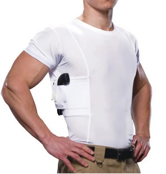 Short Sleeve Highlander Tactical  Carrier Men Holster T-shirt