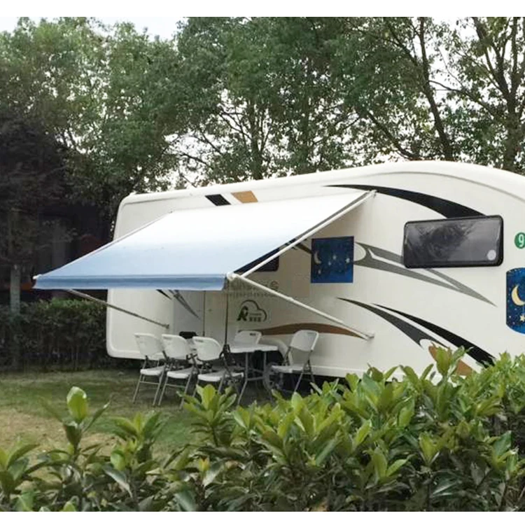 Manual  Wind out Caravan Awning Sun Canopy with Strong Fame