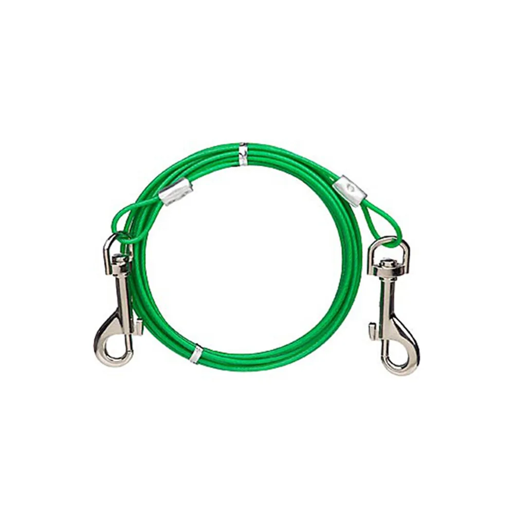 Hot Sale PVC Coated Steel core Dog Tie Out Cable,Pet Leashes