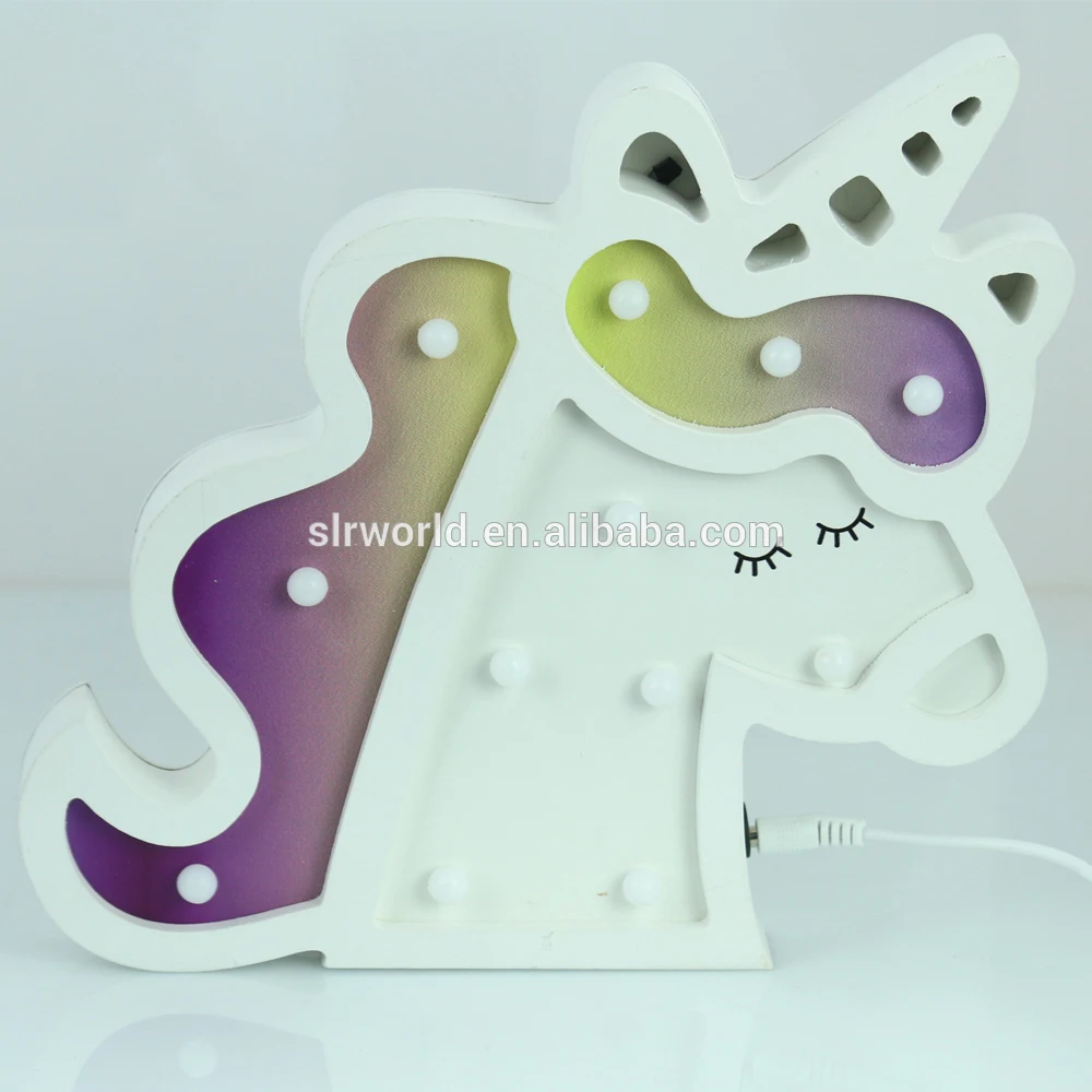 bedroom bedside lamp unicorn kids night light cartoon night light indoor lighting