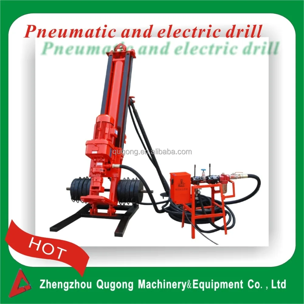 Small Deep Electric & Pneumatic down the hole hammer drill rig/bore pile drilling machine