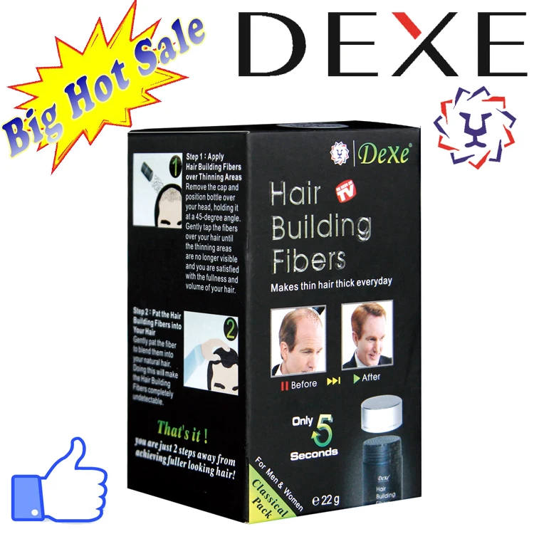 Dexe hair building fibre hairloss treatment fibers hair loss treatment for men