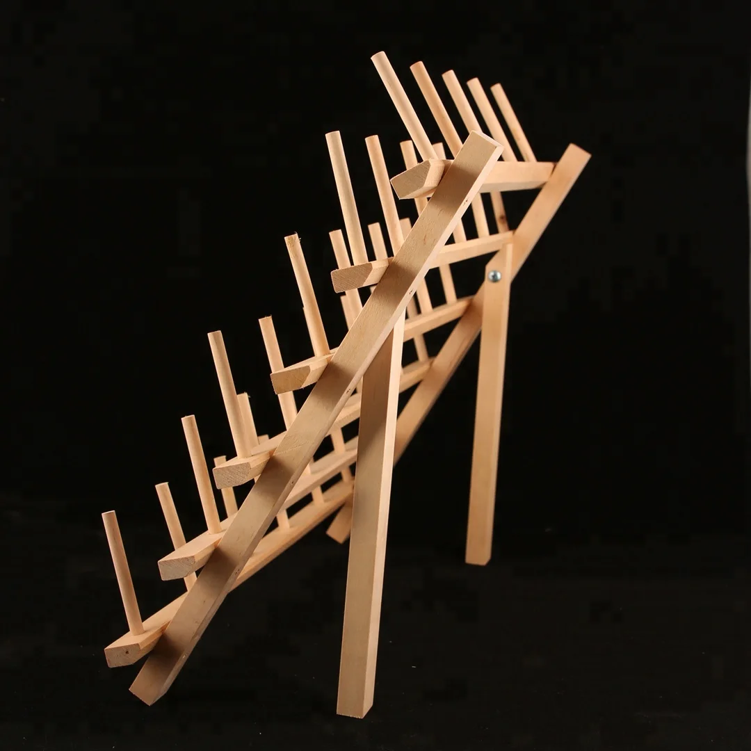 
33 spools wooden thread rack Sewing stand holder 