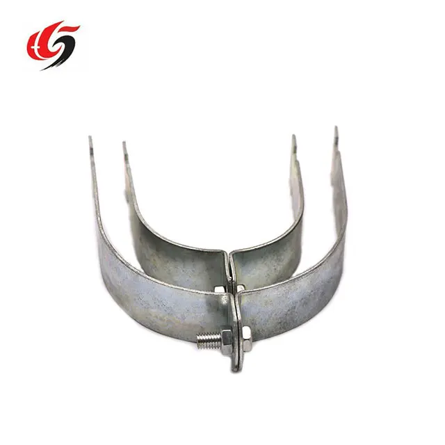 steel Double pipe clamps  simple operation steel hanging pipe clamps Channel steel Strut pipe clamp
