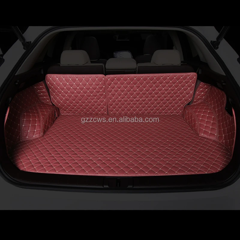 3D leather durable car trunk mat newest Version PU Leather Trunk Floor Mat For LEXUS RX 2016 Interior Trunk Floor Pad Carpet Mat